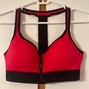 PINK Victoria’s Secret Women’s Ultimate Push-up Sports Bra, Zipper Front, Cute!!